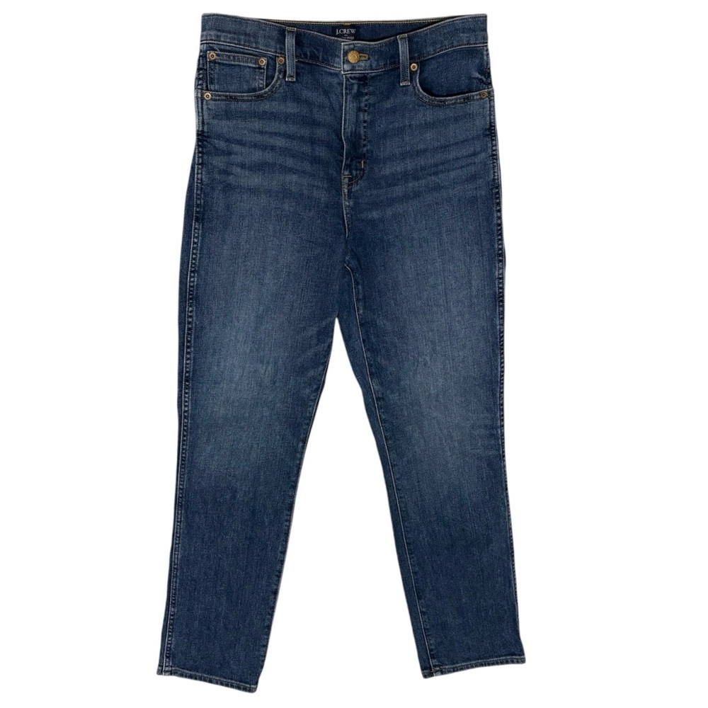 J. Crew Womens Blue Classic Vintage High Rise Straight Medium Wash Denim Size 28